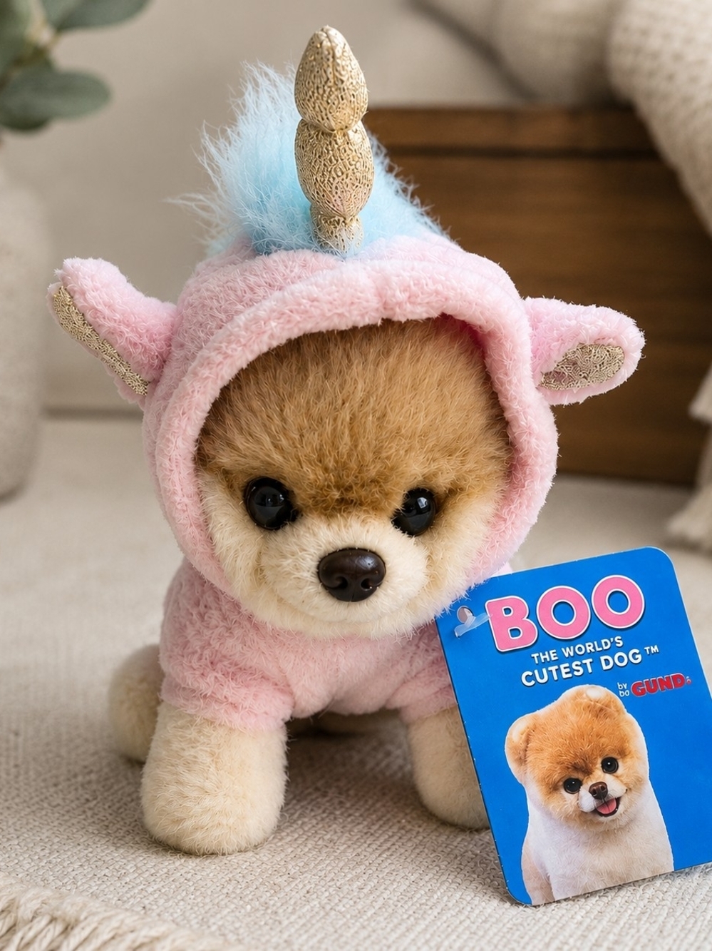 GUND Boo World's Cutest Dog Unicorn Plush w/ Tag